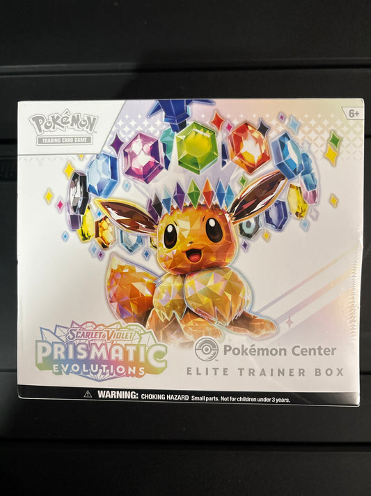 Prismatic Evolutions Pokémon Center Elite Trainer Box